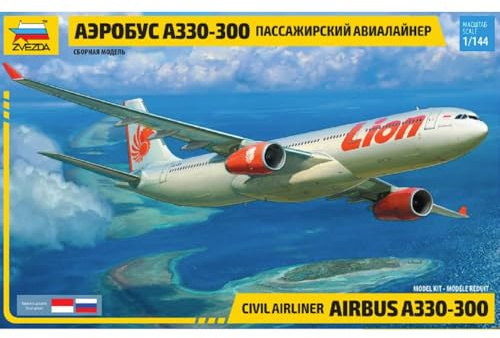 Zvezda - 1/144 Airbrus A330-300 - Plastik-Modellbau - Maßstab: 1:144