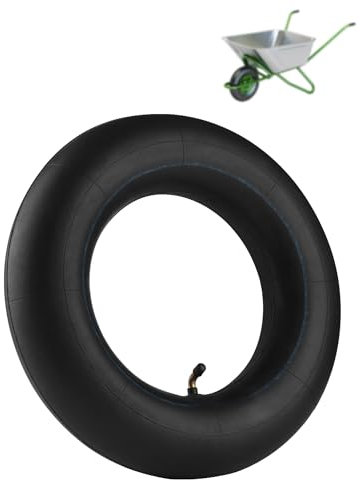 SOSALUK Chambre a Air 4.80 4.00-8 Valve Coudée TR87 pour Brouette Chambre a air 4.80/4.00-8 Rechange Inner Tube