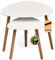 Floordirekt 2er Set Couchtisch in Weiss, Beistelltisch aus Holz, Wohnzimmertisch rund, Kleiner Sofa Kaffeetisch in modernem Design (Oregon)