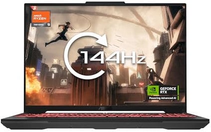 ASUS TUF A16 AMD Ryzen 9 16GB RAM 1TB SSD GeForce RTX 4060 144Hz 16 Inch Windows 11 Gaming Laptop