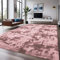 INSPIRE HOMEWARE Rugs Living Room Large 200x290 cm Soft Fluffy Tie Dye Pink Lilac Area Rugs for Bedroom Non Shedding Modern High Pile Carpet for Lounge Non Slip Nursery Rug for Kids Room