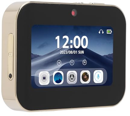 Sonew 4K Digitalkamera Tragbare Videokamera mit 3 -Zoll -Touchscreen 64MP Videokamera 120 Grad Weitwinkel Compact Small Camera Movies Music Player 3600MAH (Gold)