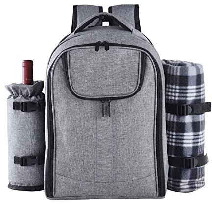 SAGELSHN Picknickkorb für Obst Picknick-Korb-Tasche Rucksack wasserdichte Picknick-Korb-Tasche Tragbar Mit Isoliertem Kühlfach Einkaufskorb für Picknicks