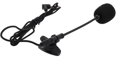 MAGICLULU Klemmmikrofon für Erhu und Instrumente mit Verlängerter Klemme | Metallausführung, Schwarz, Kabelgebundenes Headset Design, für Auftritte, mit Verstärkerfunktion