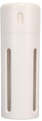 Dispensador de Viaje 4 en 1, Botella con Interruptor Giratorio, Ventana Visible, dispensador de loción portátil para champú acondicionador, Color Blanco