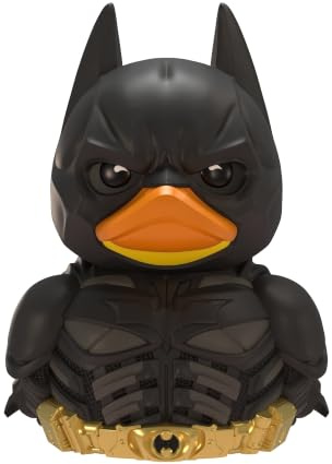 TUBBZ „The Dark Knight“ Batman-Gummiente – Vinyl-Sammelfigur, Mini, 5cm | Offizielles Merchandise von DC Comics und Filmen,Mini The Dark Knight Batman Ente Vinylfigur – Geschenk und Dekoration