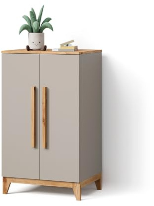 Livinity Kinderkleiderschrank Mailo, Cashmere/Artisan, 70 x 120 cm | mit minimalistischem Design