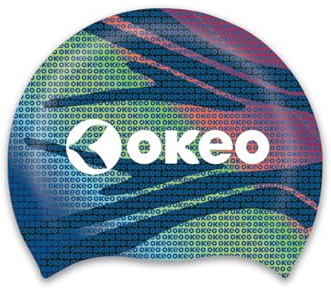 Okeo Cuffia Nuoto Silicone, Cuffia Piscina Uomo Donna, Silicone Elasticizzato Antiscivolo, Design Ergonomico Idrodinamico, Ideale per Allenamento e Gara