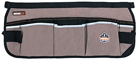 Ergodyne Arsenal 5706 Canvas Waist Tool Apron with 13 Pockets, Gray