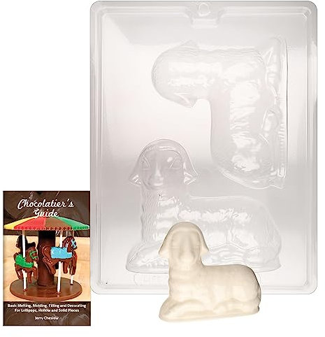 Cybrtrayd 3D Lamb Osterschokoladenform mit Anleitung (evtl. nicht in deutscher Sprache)