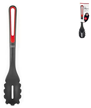 H&H Spaghettilöffel, Nylon, Schwarz/Rot, 31.5 cm, Alessandro Borghese der Luxus der Einfachheit