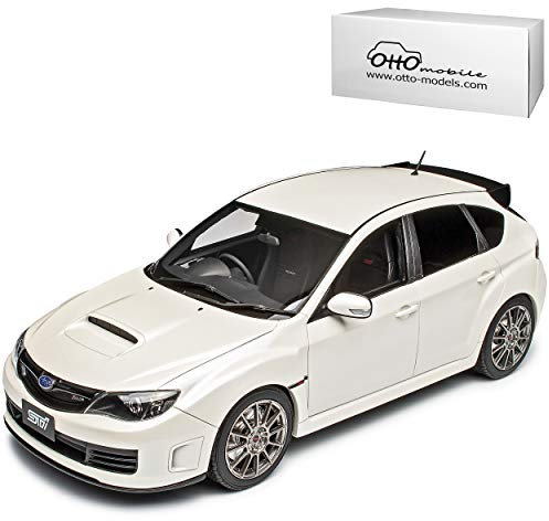 Subaru Impreza R205 WRX STI GR Pure Weiss Metallic 2007-2011 Nr 745 1/18 Otto Modell Auto mit individiuellem Wunschkennzeichen