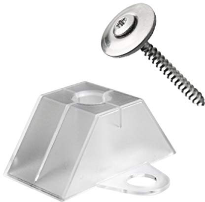 KAISER plastic® Abstandhalter und Schrauben 10 Stk. Set | Befestigungsset für Trapezplatten 70/18 und 76/18 | Made in Germany | für alle Arten von Wellplatten