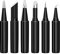 IMAGE 6 Stück Lötkolben Lötspitzen 900M-T Lötkolbenspitzen Set Soldering Tips Ersatzlötspitzenset für Lötstation