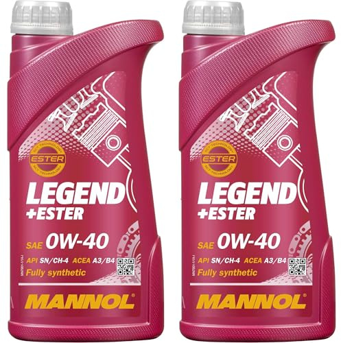 QR-Parts Set 85447040 MN7901-1 2x1 Liter Orignal MANNOL Motoröl SAE 0W-40 LEGEND+ESTER Engine Oil Öl
