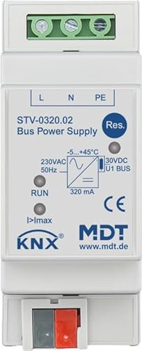 MDT EIB/KNX Busspannungsversorgung, 2TE, REG, 320/640mA - STV-0320.02