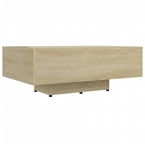 vidaXL Couchtisch Modernes Design Beistelltisch Wohnzimmertisch Kaffeetisch Sofatisch Teetisch Tisch Wohnzimmer Sonoma-Eiche 85x55x31cm Holzwerkstoff