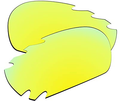 EZReplace Verres de rechange pour lunettes de soleil Oakley Racing Jacket ventilées (verres polarisés), jaune doré, Taille unique