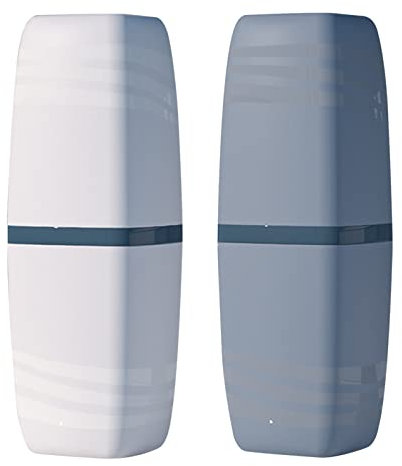 Jadin zahnputzbecher Reisen, zahnbürsten etui Reise Set, 2 stück zahnbürsten etui für Camping Reisen, geschäftsreisen, zuhause, Schule kreativer zahnputzbecher (weiß, grau)