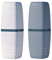 Jadin Boite Brosse a dent, 2 Tasses de Voyage pour brosses à Dents, boîte à brosses à Dents pour Les Voyages de Camping, Les Voyages daffaires, la Maison, lécole (Blanc, Gris)