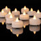 AMAGIC 24 Pcs Teelichter batteriebetrieben, neue Uparge LED Flamelss Teelichter, Kerzen für Zimmer Home Decor, Dia 3.8cm x H 3.5cm, warmes weißes Licht, weißer Sockel