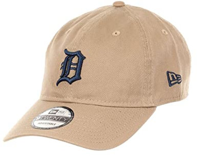 New Era Detroit Tigers MLB Team Khaki 9Twenty Unstructured Strapback Cap - One-Size