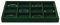 Oirlv Stackable 12 Girds Jewellery Storage Tray Dark Green Microfiber Jewellery Tray Ideal for Home, Jewellery Shops, and Gift-Giving