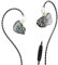 Yinyoo KBEAR Storm in-Ear Headphones, 1DD Wired Earphones Wired Earbuds IEM with Crystal Clear Sound, 3.5mm Plug in Ear Monitor Headphones for Musician Singer Music (Clear-Black, With mic)
