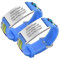 Notfallarmband SOS Armband Kinder Personalisierte - 2 Stück Gravur Edelstahl Tag & Blau Cartoon Silikonband Sicherheitsarmband für Mädchen Jungen Kleinkind Anti-Verlust Notfall Armband ID Armbänder