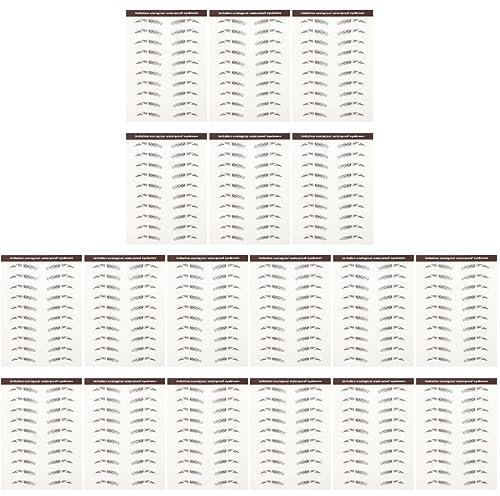 minkissy 18piezas Imitación De Tatuajes De Cejas Naturales Stickers Para Maquillaje Fácil Aplicación y Reutilizables Para Mujeres y Hombres