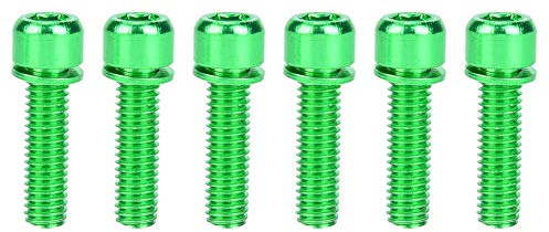 Tbest Titan Schrauben 6 Stück M5-Schraube M5 X 25Mm Titanlegierung Fahrrad Flaschenhalterung Schraube Fahrrad-Aufbewahrungsregal-Schraube Fahrradzubehör