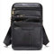 MOTALER Herren Leder Handy Umhängetaschen, Handy Gürteltasche Schwarz, Leder Umhängetasche Handytasche Hüfttasche Beutel Bügel Schultertasche Gürtelclip Brieftasche mit Karabinerhaken Gürtelschlaufe