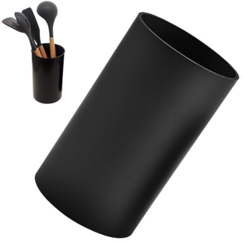 Porte-ustensiles de cuisine,Porte-ustensiles rond pour comptoir de cuisine, Organisateur de rangement de cuisine Cage à baguettes en plastique Boîte rangement d'outils cuisine les ustensiles (petite)