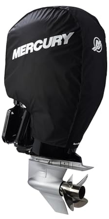 Mercury Marine Tow N Stow Außenbordabdeckung, 225-400 PS, Verado, Schwarz | Sichere individuelle Passform mit UV-, Schmutz- und Wetterschutz