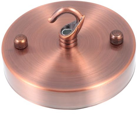 IWOWHERO Retro Kronleuchter Deckenplatte 10cm Aufhänger in Rot Bronze Passend für Stile