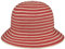 Lipodo Chapeau en Paille Twotone Braids Femme - pour Le Jardin d'été Été Printemps-été - Taille Unique Rouge
