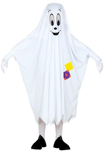 W WIDMANN MILANO Party Fashion - Kinderkostüm Gespenst, Poncho, Geist, Faschingskostüme, Halloween