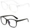 MUNSKT 2 Pack Blue Light Blocking Gläser, Computer Lesen/Gaming/TV/Telefone Gläser für Frauen Männer, Anti Eyestrain UV Blendung