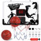 Herefun Basket da Camera Interno, Canestro da Basket per Bambini, Mini Cestino Basket Kit Movimento Tavola da Basket 3 Giocattolo Basket per Bambini 6 7 8 9 Anni