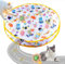 Interactive katzen spielzeug, Katzen Spielteppich, Katzenspielzeug Selbstbeschäftigung Matte Mit Ball, 2 in 1 Simuliertes Jagd Cat Toy, Katzenball Spielmatte für Stimuliert den Jagdinstinkt (Stil 3)