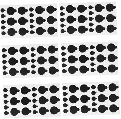 6 Bögen Verdunkelungsaufkleber – Lichtblockierende Aufkleber – Dimmaufkleber – Einfach Anzubringen – Kein Kleber Erforderlich
