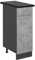 Vicco Meuble Cuisine R-Line, Béton, 30cm, PT Anthracite