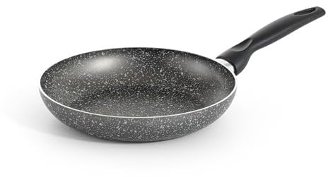 RollitPop Padella Antiaderente Ø 24cm in Alluminio, Made in Italy, Facile da Pulire, Qualità Superiore e Antiaderenza Perfetta, Leggera ed Ergonomica, No Induzione (Ø 24cm)