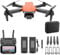 Trendi Foldable Quadcopter Drone with 360° Roll | 150m Range | Dual HD Camera Lens | Flight Time | Speed Control, Gesture Manipulation, Optical Flow, Avoidance | 2 Batteries (Orange)