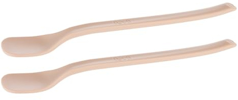 Difrax LOVI - Primeras cucharas de alimentación para bebé, 2 piezas - Rosa - Ergonómicas, fáciles de sostener y perfectas para comenzar los alimentos sólidos de forma segura