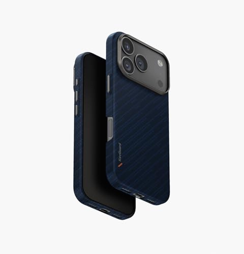 UNIQ KEVA Edge Schutzhülle für iPhone Air, ultradünn, Kevlar-Aramidfaser, Trance Blue