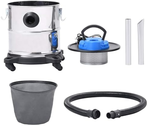Générique Aspirateur à Cendres et Filtre HEPA 1200W 20 L Acier Inoxydable,Appareils électroménagers,Aspirateurs,147679