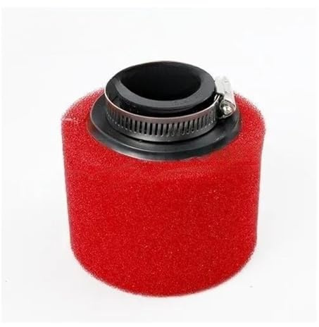 Filtro Aria Per Motocross, ATV, Ciclomotore, 35 Mm, 38, 42, 45, 48, 50, 60, Scooter, Pit Bike, Accessorio Per Moto Elemento Filtro D'aria(Red 50 straight)