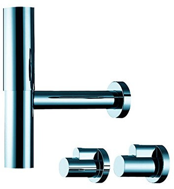 hansgrohe Flowstar Sifon Set mit Abdeckungen für Eckventile, Chrom