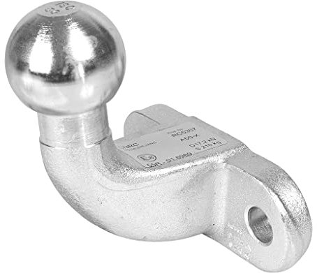 OROK - Boule d'attelage équerre remorque, rotule col de Cygne - Diamètre 50mm - Déport de 75mm - Compatible avec Tous Types de véhicules - Charge Maxi : 3T5 - Visserie Non livrée